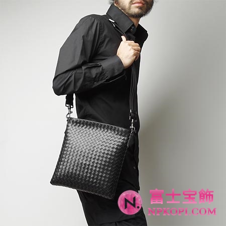ボッテガヴェネタ/BOTTEGA VENETA/ レザーショルダーバッグ /ブラック276357 v465c 1000